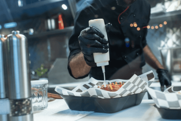 Leer: Manipulador de alimentos: Lávate bien las manos y utiliza guantes.