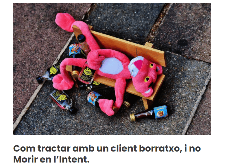 Com tractar amb un client borratxo ens va fer intervindre en "Tot anirà bé" de Ràdio Estel.